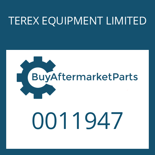 TEREX EQUIPMENT LIMITED 0011947 - O-RING