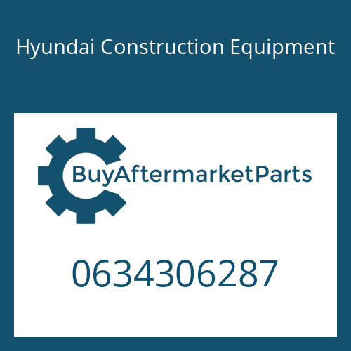 Hyundai Construction Equipment 0634306287 - O-RING