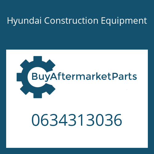 Hyundai Construction Equipment 0634313036 - O-RING