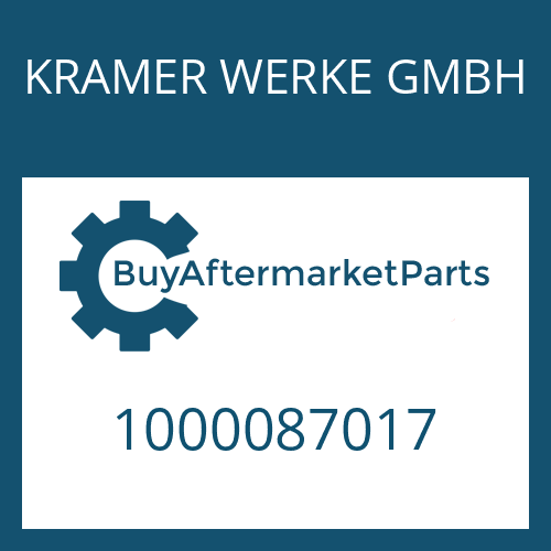 KRAMER WERKE GMBH 1000087017 - O-RING