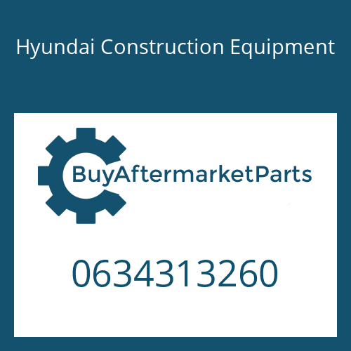 Hyundai Construction Equipment 0634313260 - O-RING