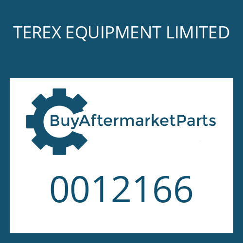 TEREX EQUIPMENT LIMITED 0012166 - O-RING