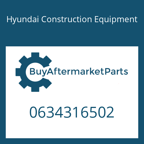 Hyundai Construction Equipment 0634316502 - O-RING