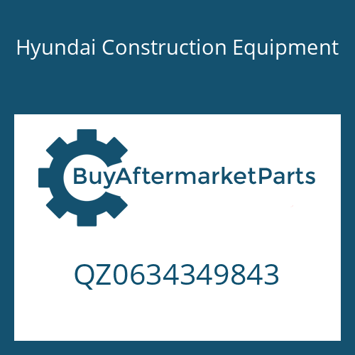 Hyundai Construction Equipment QZ0634349843 - O-RING