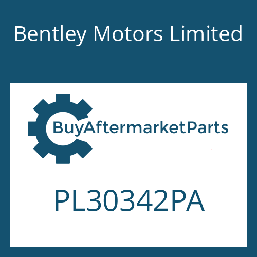 Bentley Motors Limited PL30342PA - SEALING RING