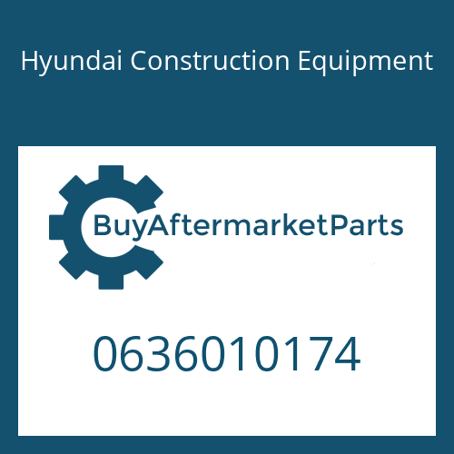 Hyundai Construction Equipment 0636010174 - HEXAGON SCREW