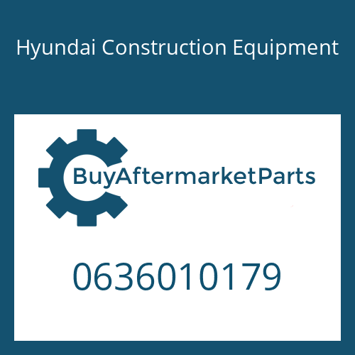Hyundai Construction Equipment 0636010179 - HEXAGON SCREW