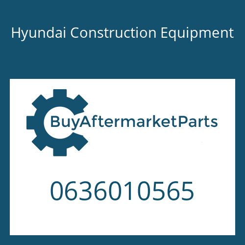 Hyundai Construction Equipment 0636010565 - HEXAGON SCREW