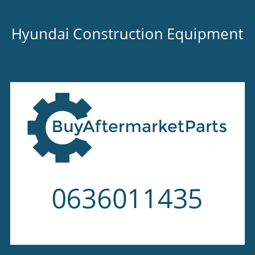 Hyundai Construction Equipment 0636011435 - HEXAGON SCREW