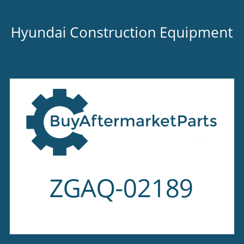 Hyundai Construction Equipment ZGAQ-02189 - SCREW-HEX