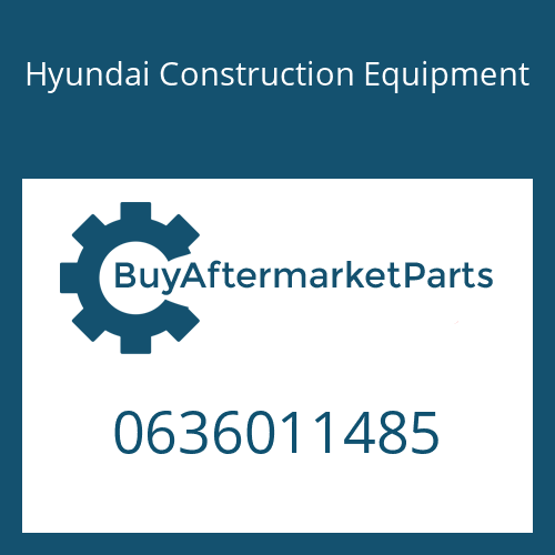 Hyundai Construction Equipment 0636011485 - HEXAGON SCREW