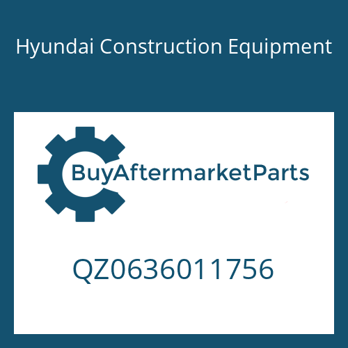 Hyundai Construction Equipment QZ0636011756 - HEXAGON SCREW
