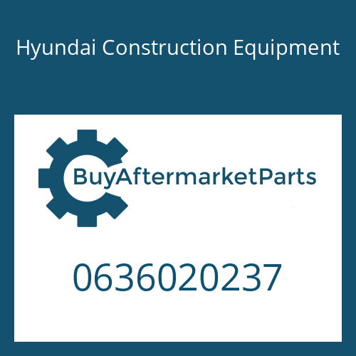 Hyundai Construction Equipment 0636020237 - HEXAGON SCREW