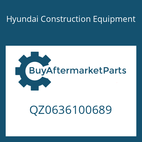 Hyundai Construction Equipment QZ0636100689 - SCREW PLUG
