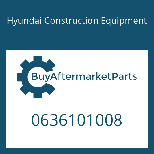 Hyundai Construction Equipment 0636101008 - CAP SCREW