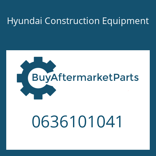 Hyundai Construction Equipment 0636101041 - CAP SCREW