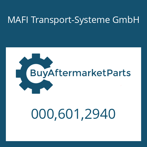MAFI Transport-Systeme GmbH 000,601,2940 - CAP SCREW