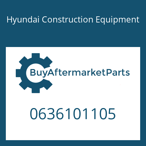 Hyundai Construction Equipment 0636101105 - CAP SCREW