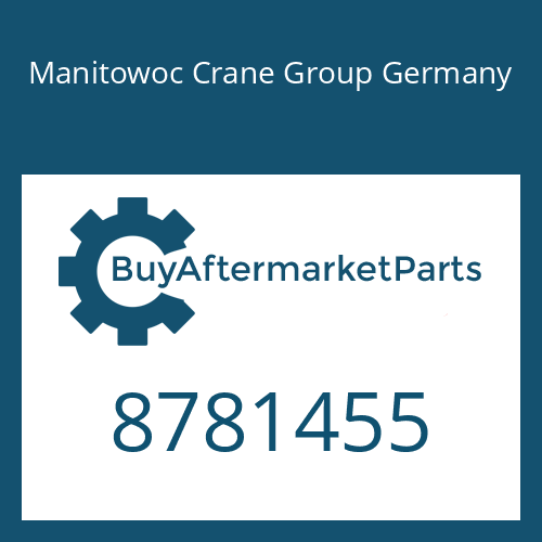 Manitowoc Crane Group Germany 8781455 - CAP SCREW