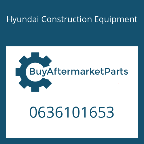 Hyundai Construction Equipment 0636101653 - CAP SCREW