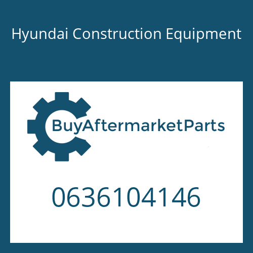 Hyundai Construction Equipment 0636104146 - CAP SCREW