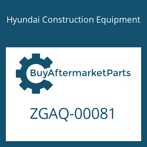 Hyundai Construction Equipment ZGAQ-00081 - PLUG-SCREW
