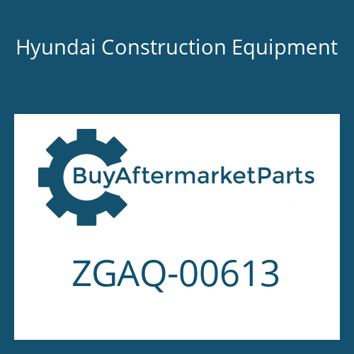 Hyundai Construction Equipment ZGAQ-00613 - SCREW-PLUG