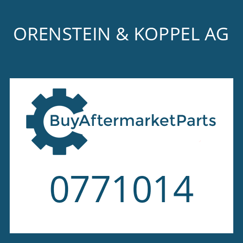 ORENSTEIN & KOPPEL AG 0771014 - SCREW PLUG