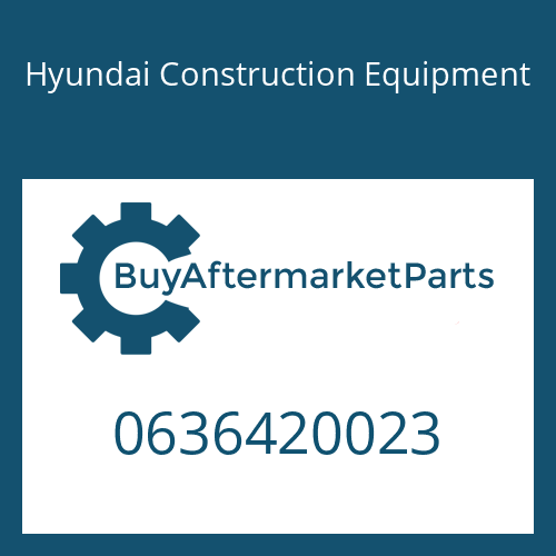 Hyundai Construction Equipment 0636420023 - COUNTERS.SCREW