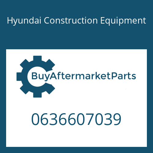 Hyundai Construction Equipment 0636607039 - STUD