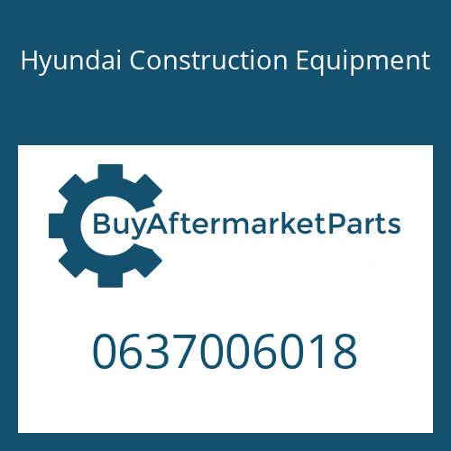 Hyundai Construction Equipment 0637006018 - HEXAGON NUT