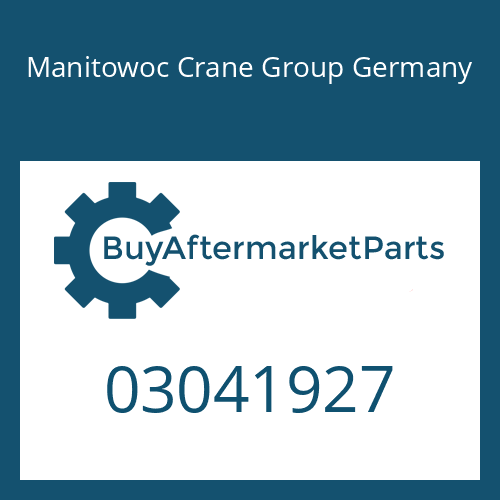 Manitowoc Crane Group Germany 03041927 - HEXAGON NUT