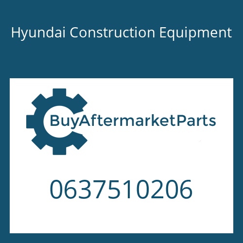 Hyundai Construction Equipment 0637510206 - SCREW PLUG