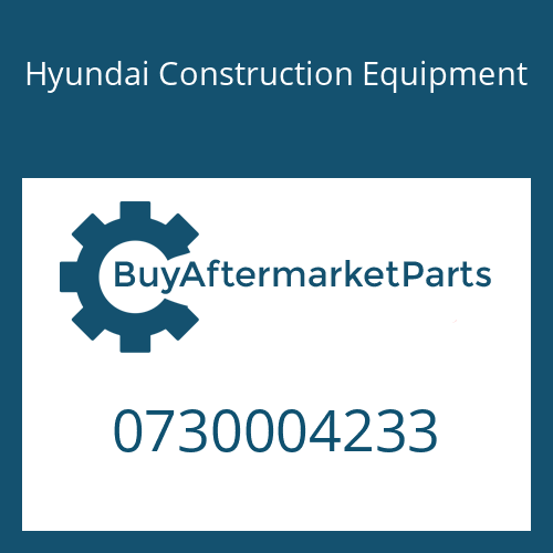 Hyundai Construction Equipment 0730004233 - WASHER