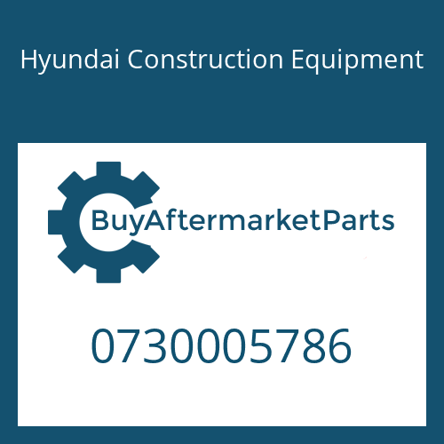Hyundai Construction Equipment 0730005786 - WASHER