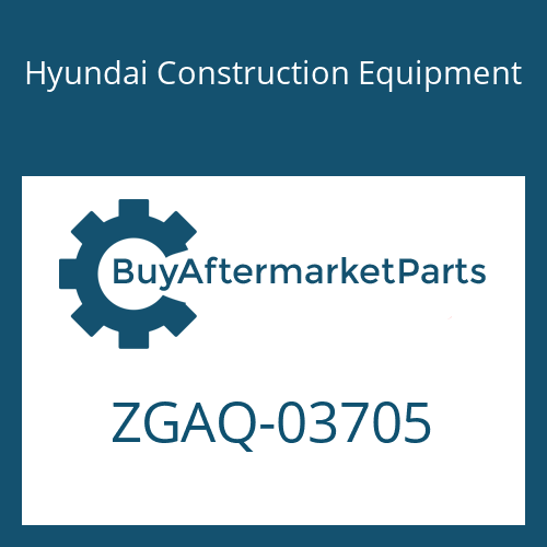Hyundai Construction Equipment ZGAQ-03705 - WASHER-THRUST