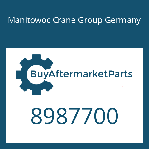 Manitowoc Crane Group Germany 8987700 - PIN