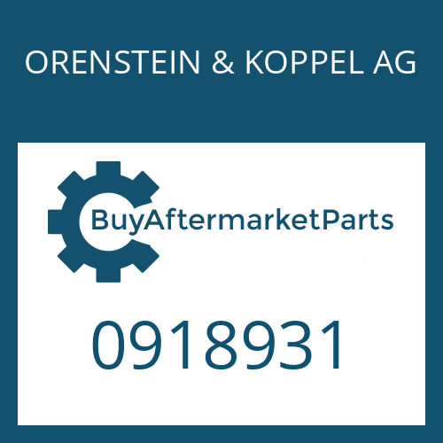 ORENSTEIN & KOPPEL AG 0918931 - COMPR.SPRING