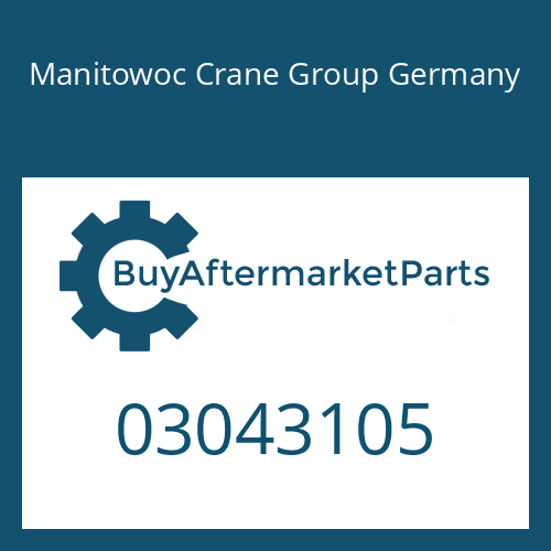 Manitowoc Crane Group Germany 03043105 - COMPRESSION SPRING