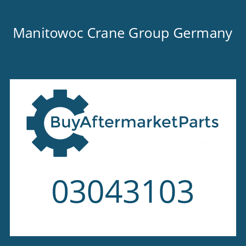 Manitowoc Crane Group Germany 03043103 - COMPRESSION SPRING