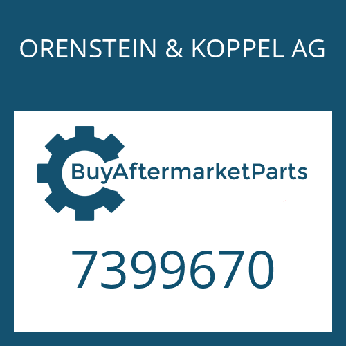 7399670 ORENSTEIN & KOPPEL AG COMPRESSION SPRING