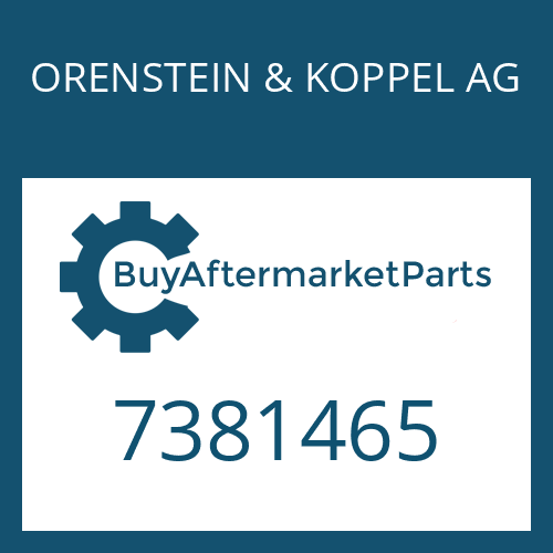 7381465 ORENSTEIN & KOPPEL AG RECTANGULAR RING