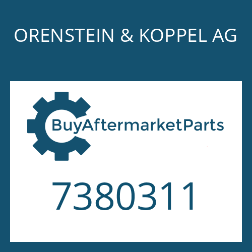 ORENSTEIN & KOPPEL AG 7380311 - CAP SCREW