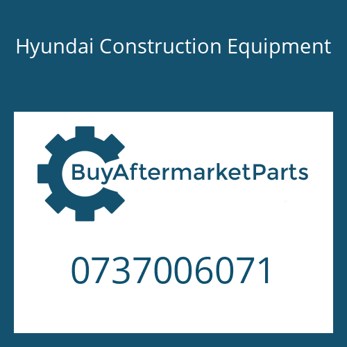 Hyundai Construction Equipment 0737006071 - HEXAGON NUT