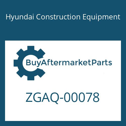Hyundai Construction Equipment ZGAQ-00078 - SCREW-LOCKING