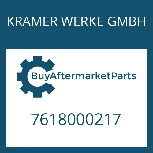 KRAMER WERKE GMBH 7618000217 - TAPER ROLLER BEARING