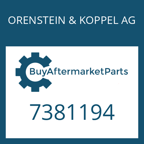 ORENSTEIN & KOPPEL AG 7381194 - CYLINDER ROLLER BEARING