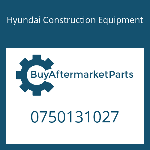 0750131027 Hyundai Construction Equipment BREATHER