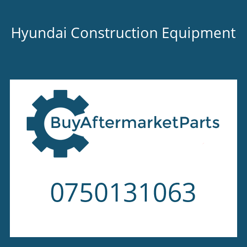 Hyundai Construction Equipment 0750131063 - REPLACEMENT FILTER