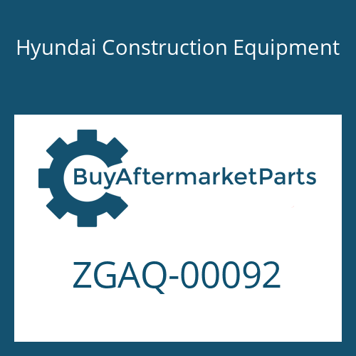 Hyundai Construction Equipment ZGAQ-00092 - PLUG-SCREW
